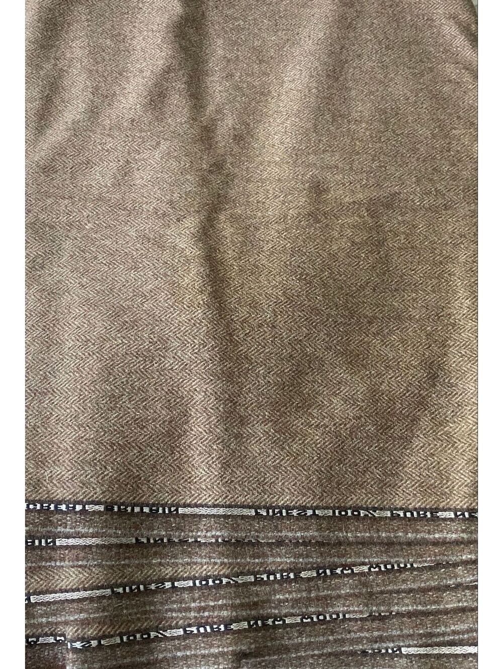 WOOL - 🇬🇧1 meter UK acorn brown wool tweed